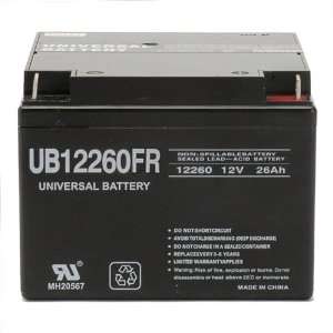   26Ah UB12260FR Flame Retardant Sealed Battery UPG 40995 Electronics