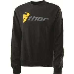  Thor MX Corpo Crew Mens Sweater Casual Sweatshirt   Black 