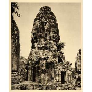  1935 Bayon Angkor Thom Cambodia Khmer Temple Hurlimann 