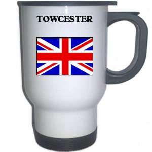  UK/England   TOWCESTER White Stainless Steel Mug 