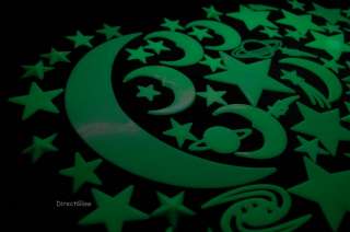 85 Piece Glow in the Dark Stars and Shapes 022099175520  