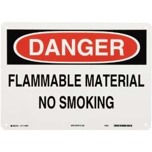   Hazardous Materials Sign, Header Danger, Legend Flammable Material