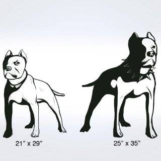   Decal Sticker Gangsta Pitbull Dogs Duo Lifesize: Explore similar items