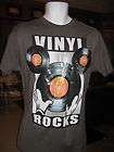 DISNEYLAND   Mickey Mouse, Vinyl Records Rock T Shirt, Adult Medium 