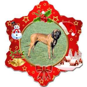  Tosa Inu Porcelain Holiday Ornament