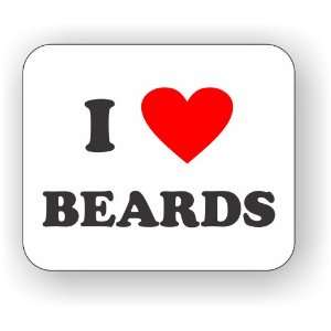  I (heart) Beards Mouse Pad 