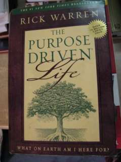THE PURPOSE DRIVEN LIFE Rick Warren HARD BACK BOOK  