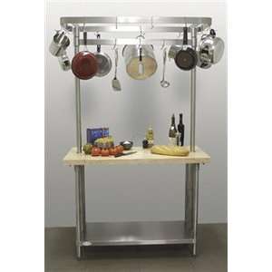    H2S SCT 304MRE 48 Maple Top Chef Table & Pot: Home & Kitchen