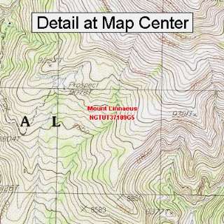USGS Topographic Quadrangle Map   Mount Linnaeus, Utah (Folded 