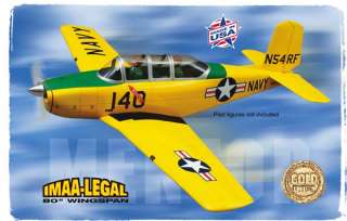 NEW Top Flite T 34B Mentor Gold Edition Kit .61 .91 80 707768001606 