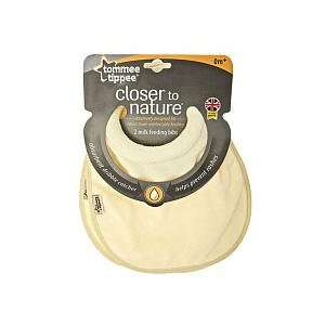 Tommee Tippee Closer to Nature Milk Feeding Bib 2 Pack (Neutral)