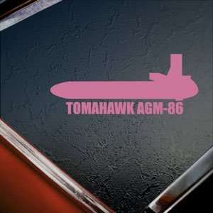  TOMAHAWK AGM 86 Pink Decal Military Soldier Car Pink 