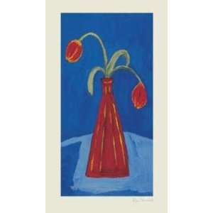  Red Vase And Tulips (Canv)    Print