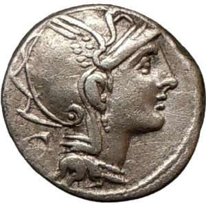 Roman Republic Pulcher Mancinus Victory onGREEK Chariot Ancient Silver 