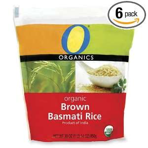 Organics Brown Basmati Rice, 30 Ounce Bags (Pack of 6):  