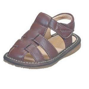 Boys Brown Sandal Toddler Shoe Size 6   Squeak Me Shoes 24136:  