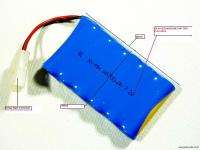 RC 7.2V 6 X AA Ni MH 700mAH Rechargeable Battery Pack  