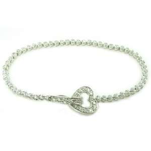 Designer Inspired Silver CZ Hearts Bracelet: Everything 