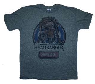 Star Wars Chewbacca Headbanger Vintage Style Junk Food Soft T Shirt 