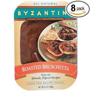 Byzantine Roasted Bruschetta, 5.5 Ounce Tray (Pack of 8)  