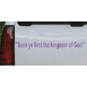 Purple 14in X 1.5in    Kingdom of God Christian Car Window Wall Laptop 
