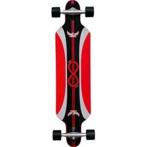 Dregs 9 Ply Maple Paradox Freeride Black / Red Complete Longboard 