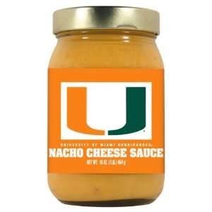  Miami Hurricanes NCAA Nacho Cheese Sauce (16oz): Kitchen 