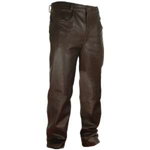  Xelement Classic Fit Brown Mens Leather Pants   Size : 40 
