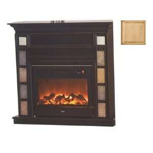   in. Corner Fireplace Mantel with Tile   European Gold
