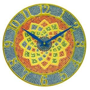  Chaney Instrument Mosaic Tile Clock: Home & Kitchen