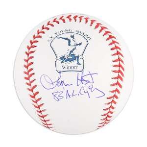   Cy Young Logo Baseball with 83 AL CY Ins