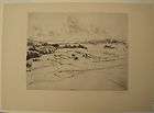 ORIGINAL SIGNED CARL MAX SCHULTHEISS LANDSCAPE ETCHING