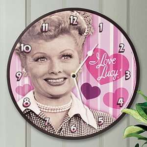  I Love Lucy Hearts Wall Clock: Home & Kitchen