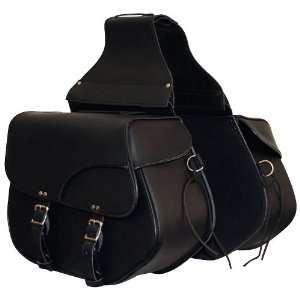 First MFG Throw Over Leather Saddle Bags. Large Size: 17.75 x 12.75 