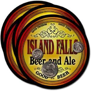 Island Falls, ME Beer & Ale Coasters   4pk