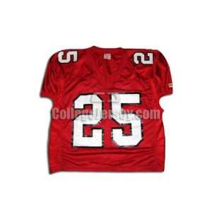 Red No. 3 Game Used Miami Ohio Wilson Football Jersey (SIZE 48 