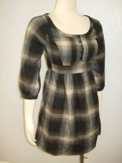 New BDG Urban Outfitters Check Plaid Career Dress xs L  