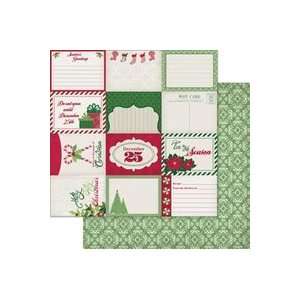   Christmas Cheer Cardstock 12x12 sentiments Cards 15Pk 