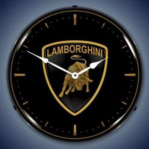  Lamborghini Logo Lighted Wall Clock 