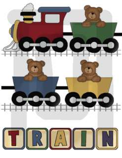 The word train on blocks is 8 x 1.5.