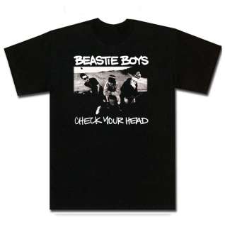 Beastie Boys check your head hip hop black t shirt  