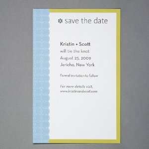  The Knot Blue Dot Save The Date Cards