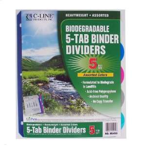  C Line Biodegradable Colored Tab Polypropylene Index 