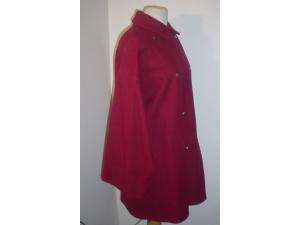 MUST SEE Geoffrey Beene Gallant red wool jacket coat 8  