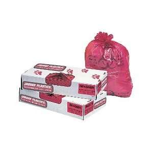 55 Gallon Biohazard Waste Bags, 1.3 Mil, 100 Bags per Case (JAGIW3658R 