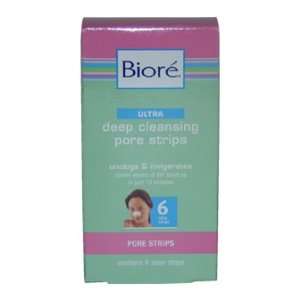   Cleansing Pore Strips by Biore for Unisex   6 Pc Pore Strips: Beauty
