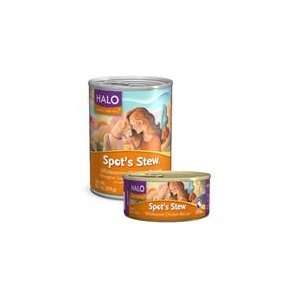  Halo Spots Stew Canned Dog Salmon 5.5 oz Case 12 Pet 