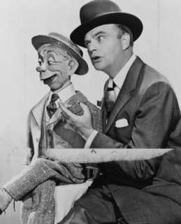 1955 photo Edgar Bergen with dummy Mortimer Snerd,  