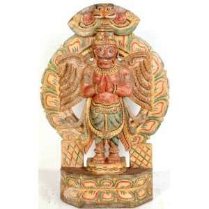  Garuda   South Indian Temple Wood Carving