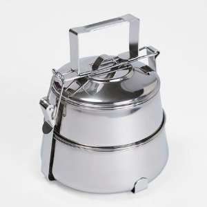  Classic 2 Tier Stainless Steel Food Carrier: Kitchen 